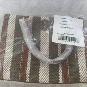 Tory Burch Blake Striped Small Tote NWT